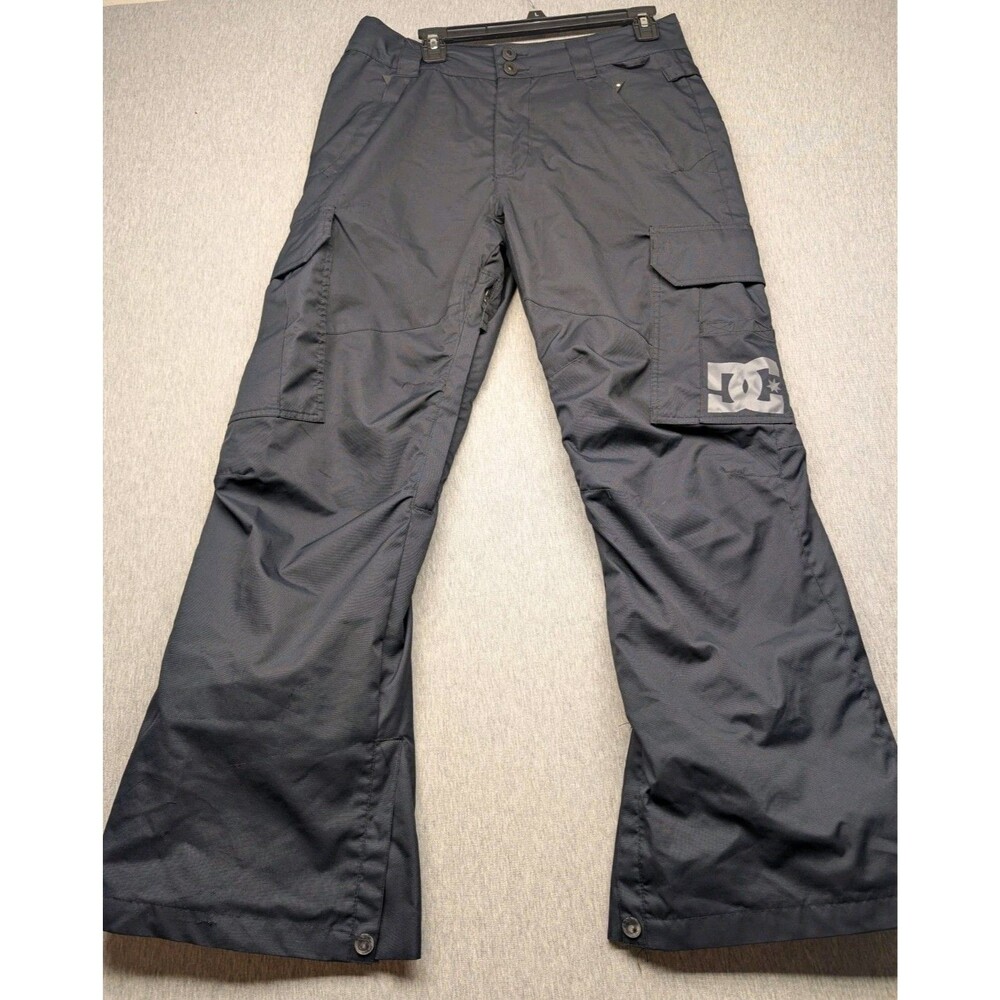 DC Snowboard Pants Mens Small Black Cargo Waterproof Ski Winter Trousers